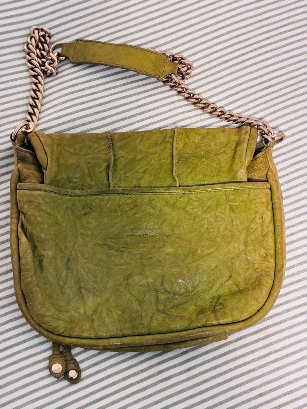 Joy Gryson Haylie green leather handbag purse